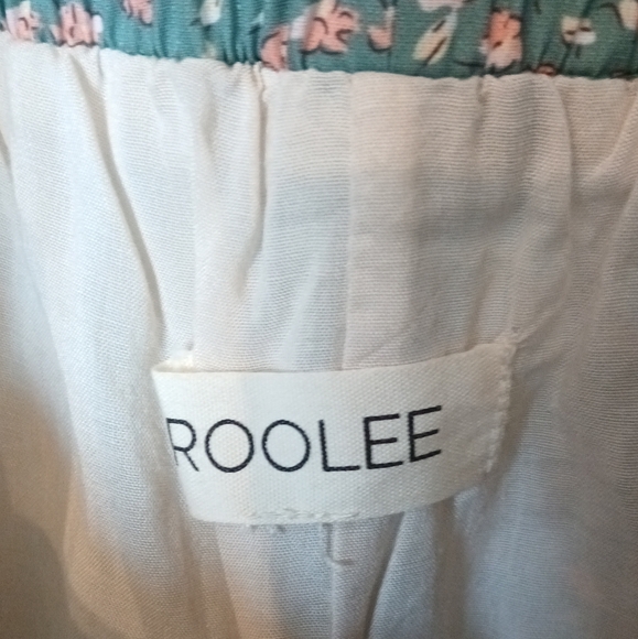 Roolee Green Floral Boho Tassel Maxi Skirt - L - Picture 6 of 6